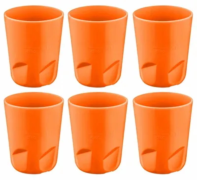 Immagine prodotto di Solidchoice - Set di 6 bicchieri di plastica riutilizzabili da 150 ml per bambini