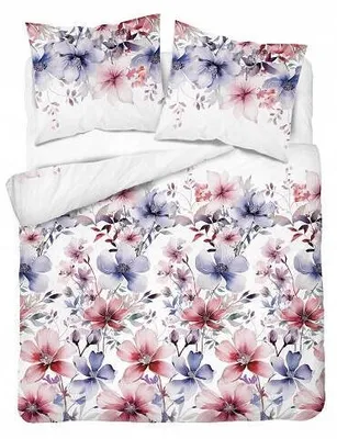 Produktbild von Detexpol Bettwäsche Blumenmuster Baumwolle 160x200