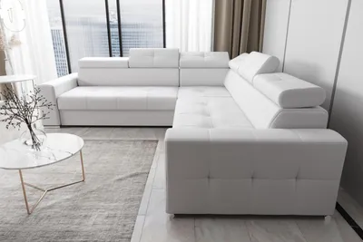 Produktbild von Wohnzimmer Textil Leder Luxus L Form Modern Ecksofa Couch Polsterung Sofas Neu