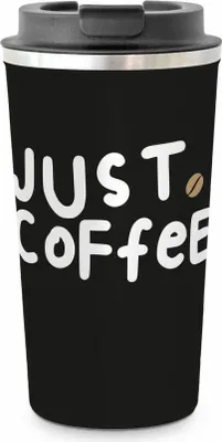 Produktbild von PPD Just Coffee Coffee2go, Thermobecher, Coffee To Go, Isobecher, Iso Becher, Edelstahl, 450 ml, 181403078