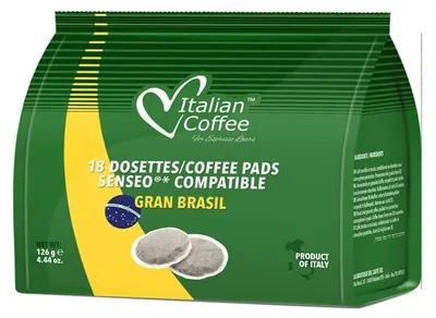 Obrázok produktu pre Talianzka káva Gran Brasil, kompatibilné kapsuly pre systém Senseo – 18 ks