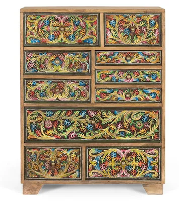 Image de Commode en bois de manguier de style Selva, 90 cm de haut x 70 cm de long x 30 cm de large, Giner y Colomer