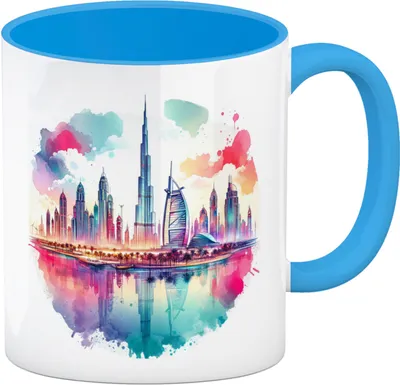 Produktbild von Dubai Kaffeebecher in hellblau