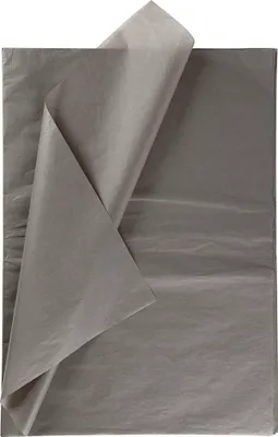 Produktbild von Creativ Company Seidenpapier, Blatt 50x70 cm, 17 g, dunkelgrau, 25 Blatt 1 Karton