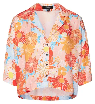 Produktbild von Printed Shirt; orange floral Print