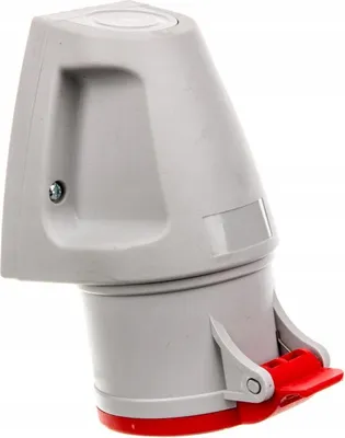 Productafbeelding van Vaste stopcontactdoos 32A, 5-polig, 400V, rood, MINI GSM 32/5, IP44, artikelnummer 921865