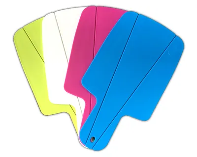 Immagine prodotto di Set di 4 taglieri pieghevoli, dimensioni 32x17 cm. Taglieri pieghevoli in plastica, flessibili, ideali per la cucina