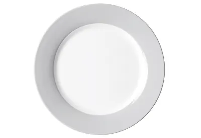 Produktbild von Flirt by R&B DOPPIO , Dessertteller, Rund, Porzellan, Grau, 20 cm, 20 mm
