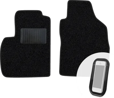 Produktbild von moto-MOLTICO Vorne Fußmatten Auto Velours Autoteppiche Schwarz Automatten Set 2-teilig passend für Lancia Kappa 1994-2001
