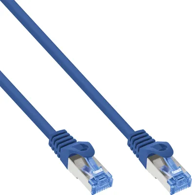 Produktbild von InLine® Patchkabel, Cat.6A, S/FTP, TPE (LSZH), CCA, blau, 5m