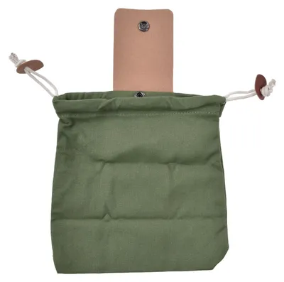 Produktbild von Futtertasche, faltbare Kunstleder-Leinen-Pilztasche zum Wandern, Camping, Jagen