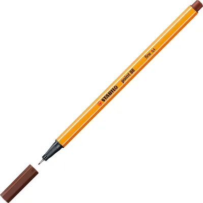Zdjęcie produktu dla STABILO point 88, Brązowy, Brązowy, Pomarańczowy, Sześciokątny, Metal, 0,4 mm, Niemcy