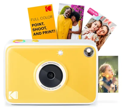 Immagine prodotto di Kodak Printomatic+ Fotocamera Istantanea 10MP con LED RGB, Stampa Zink 2x3" - Gialla