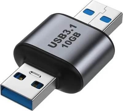 Produktbild von INF USB 3.1 Adapter Stecker auf Stecker - 10Gbps Datenübertragung Aluminium