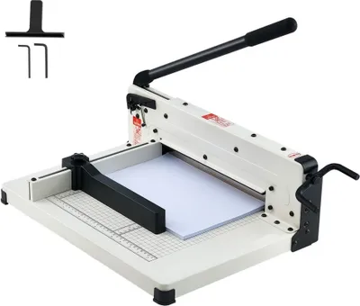 Produktbild von Hebelschneider A4 - Guillotine-Papierschneider - Schneidemaschine 304,8 mm - Papier Cutter für präzise Schnitte - professionelles Bürozubehör