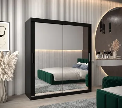 Obrázok produktu pre Skriňa s posuvnými dverami v šírke 180 cm TIMEA 3 - čierna