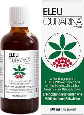 Immagine prodotto di Eleu Curarina gocce per gli stati di esaurimento come stanchezza e debolezza, soluzione da 100 ml