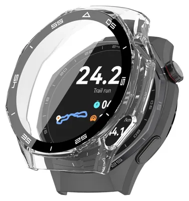 Produktbild von 360 Grad Smartwatch Hülle für Huawei Watch GT6 Pro 46 mm mit Displayschutz Case Watch Cover Bumper Rundum Schutzhülle Uhr Bildschirmschutz Transparent