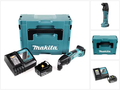 Produktbild von Makita DTM 50 RM1J 18V Li-Ion Akku Multifunktionswerkzeug im Makpac mit 4 Ah Akku und Ladegerät
