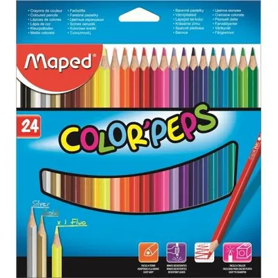 Produktbild von MAPED Buntstifte dreieckig Color'Peps 24St.