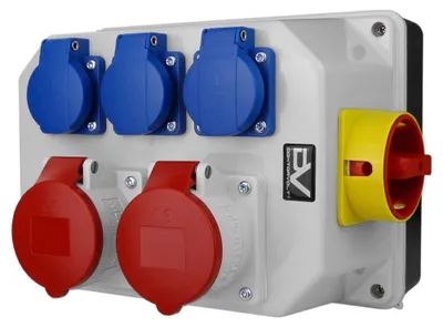 Obrázok produktu pre Rozvádzač BAU 2x16A 3x230V s odpojovačom 0-1 32A Doktorvolt® 9771