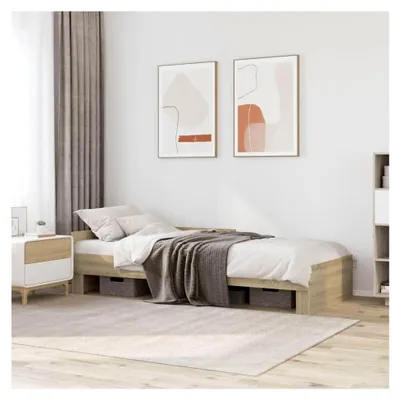 Produktbild von Bettgestell Sonoma Eiche 90x190 cm Einzelbett ohne Matratze