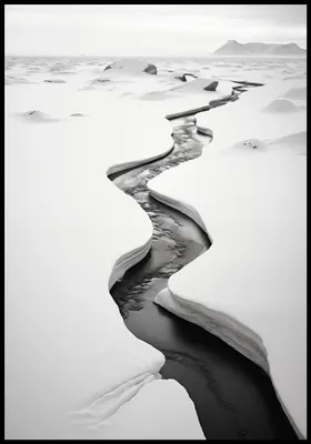 Produktbild von Plakat 68x98cm Frostspalten
