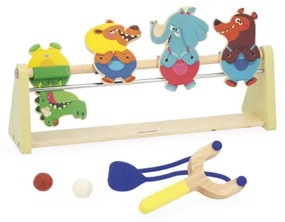 Obrázok produktu pre Janod zručnostná hra Applepop - strieľanie z katapultuwood
