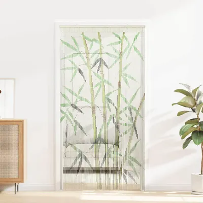 Obrázek produktu pro vidaXL Závěs na dveře proti hmyzu s bambusovým potiskem 100x220 cm bambus