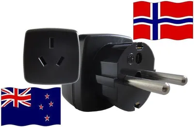 Produktbild von Reiseadapter Norwegen - Kompatibel mit Geräten aus Neuseeland