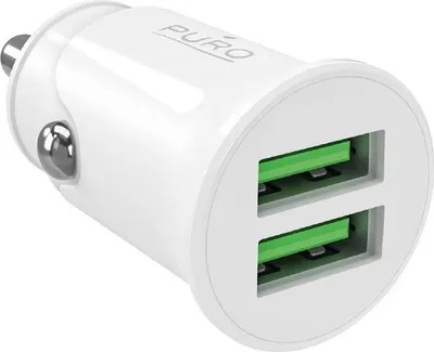 Productafbeelding van PURO Pro Lite autolader met 2 USB-A poorten
