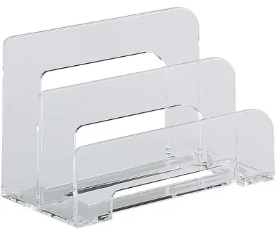 Immagine prodotto di Portalettere in acrilico a 2 scomparti 150x75x95 mm cristallino
