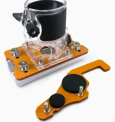 Produktbild von Schlitzhalterung, Aluminiumkonstruktion, kompatibel mit Trimmmaschinen, Typ B