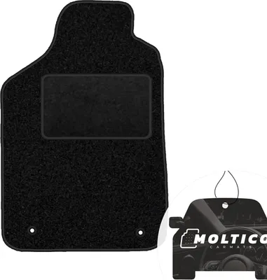 Immagine prodotto di moto-MOLTICO tappetino conducente auto velours lato conducente tappetini auto nero tappetino conducente 1 pezzo adatto per Audi 80 Cabrio 1988-1994