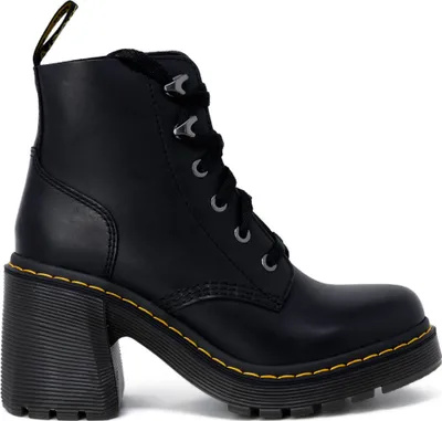 Obrázok produktu pre Dr. Martens Jesy 6 dierovaná šnurovacia členková obuv pre ženy z čiernej kože - 5 Spojené kráľovstvo - 38 EU - 7 US / Black