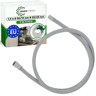 Geschirrspüler-Abwasserschlauch 1,9 m, 30/19 mm, 45° Winkel