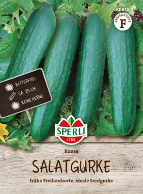 Produktbild von SPERLI Salatgurkensamen Konsa F1 Cucumis sativus 15 Pflanzen