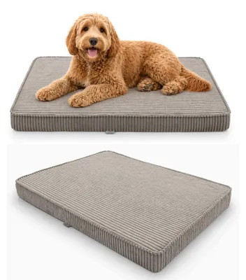 Produktbild von Hundebett Hundekissen Hundematte Cord Braun 90X60X8 Cm