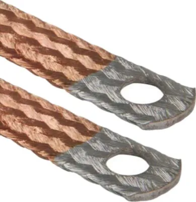 Produktbild von AUPROTEC Masseband mit verzinnte Enden 200 mm 50 mm² 300A
