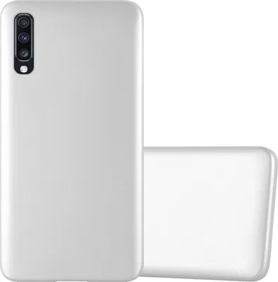 Produktbild von Cadorabo Schutzhülle für Samsung Galaxy A70 / A70s Hülle in Silber Handyhülle TPU Silikon Etui Cover Case