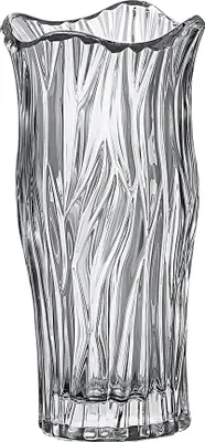 Produktbild von Klare Glasvase, Kristall, dekorative Blumenvase, floraler Pflanzenbehälter, Terrarium, Pflanzgefäß für Heimdekoration, Geschenk Hochzeit, Einweihungsparty, Feiern - Grau