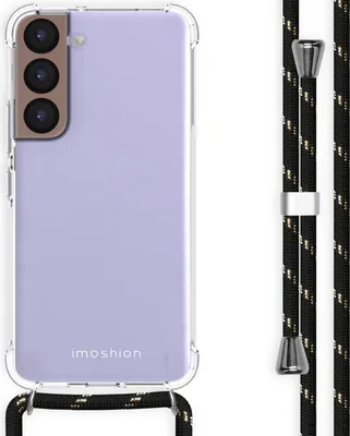 Produktbild von imoshion Backcover mit Band Samsung Galaxy S22 - Schwarz & Gold