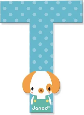 Image de Janod J05184 Lettre Pure T, Multicolore une pièce