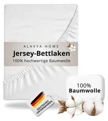 Zdjęcie produktu dla Alavya Home Prześcieradło z gumką 60x120 cm bawełna