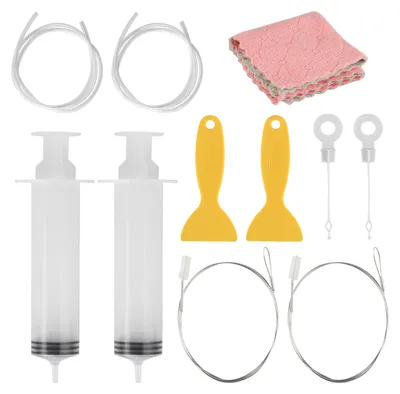 12-teiliges Abflussreiniger-Set mit Bürsten und Schabern