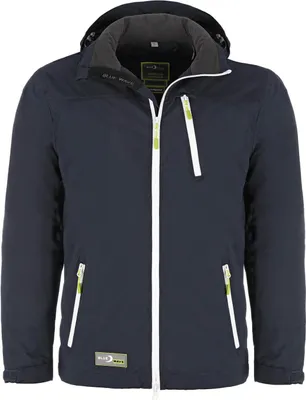 Produktbild von Blue Wave Herren Jacke Funktionjacke Jonas - Outdoorjacke mit abnehmbarer Kapuze in Marine-Blau Größe S