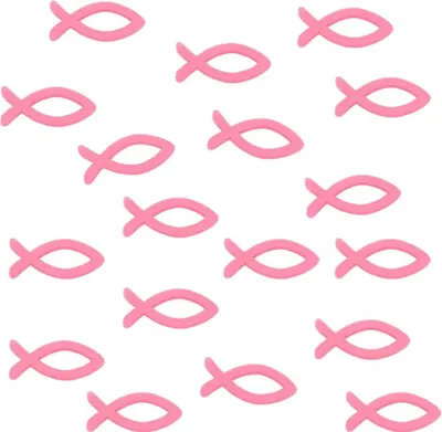 Produktbild von Oblique Unique 18 Holz Fische Streudeko Taufe Kommunion Konfirmation - Echtholz rosa