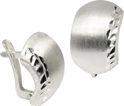 Produktbild von SilberDream Ohrstecker silber Ohrringe Sterlingsilber halbrund Damen D2SDO318