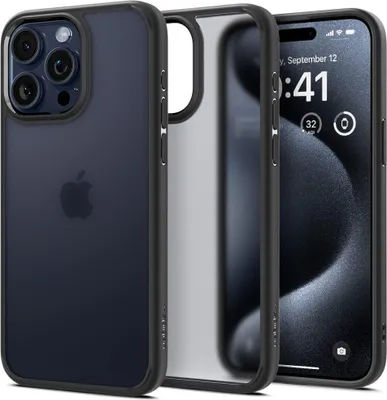 Produktbild von Spigen ACS06709, Cover, Apple, iPhone 15 Pro, 15,5 cm (6.1"), Schwarz