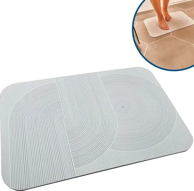 Produktbild von Hydro Wonder® Super Absorbent Mat - Badematte, Duschmatte, super saugfähig, schnell trocknend, waschbar, rutschfest, 40 x 60cm - Farbe weiß